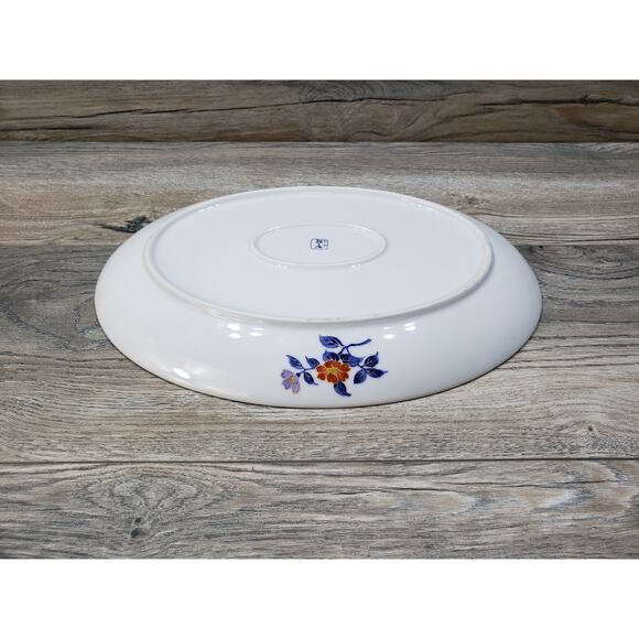 Vintage Japanese Oval Floral Serving Dish Plate - Picture 7 of 7